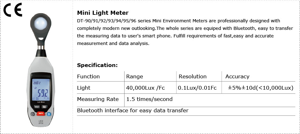 DT-92Mini Light Meter